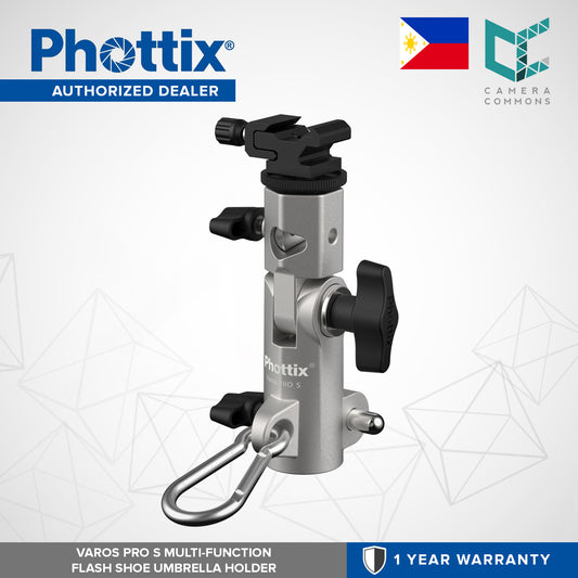 Phottix Varos Pro S Multi Function Flash Shoe Umbrella Holder PH87200