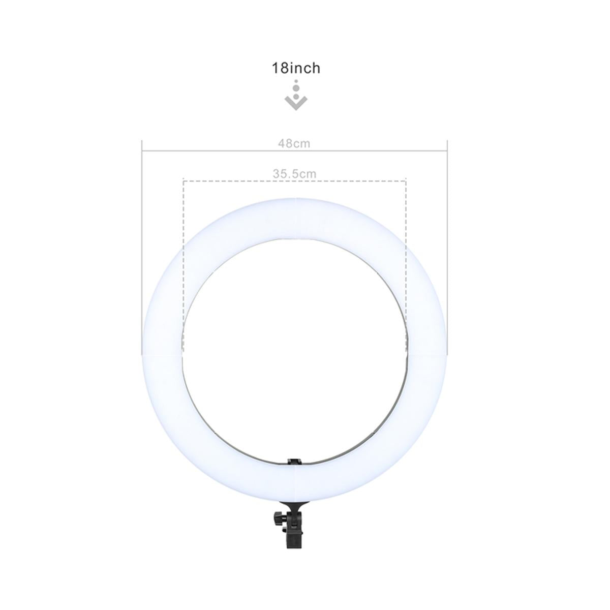 SM1888i 18 inches LED Ring Light Photographic Lighting for Photo Video Studio Vlog Beauty Photography Lamp