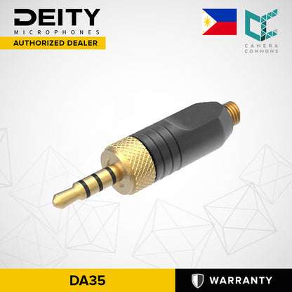 Deity Microphones DA35 Microdot to Locking 3.5mm Adapter