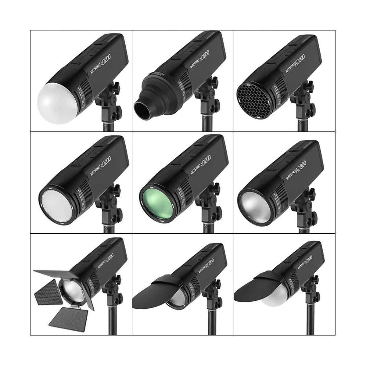 Godox AK-R1 Kit for Godox H200R Round Flash Head, AD200 Pocket Flash Accessories AKR1