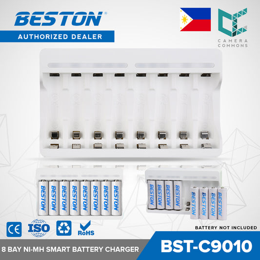 Beston C9010 8 Channel Smart Fast AA and AAA Rechargeable Battery Charger