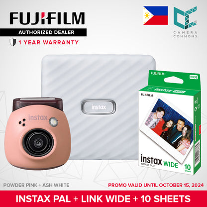 FUJIFILM Instax Pal Digital Camera Only with Detachable Ring Wide Angle Small Tiny Size Bluetooth to App