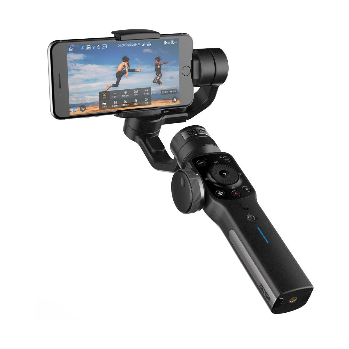 Zhiyun Smooth 4 3-Axis Handheld Gimbal Stabilizer Tripod for Smartphone YouTube Video Vlog Black