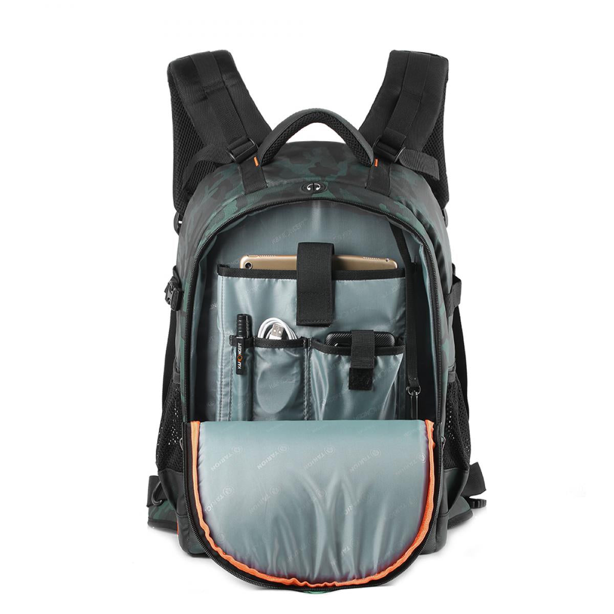 K&F Concept KF13.119 Torpedo Multifunctional Large DSLR Camera Backpack for Outdoor Travel Photography 31*24*46cm