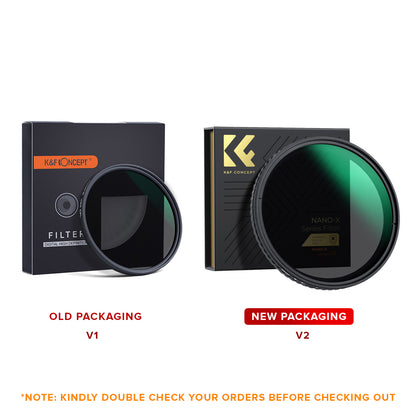 CLEARANCE KF FILTER Nano-X VARIABLE FADER NDX, ND2~ND32 62MM OS