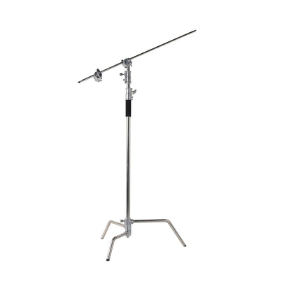 3.2M / 10.5ft Heavy Duty Studio Centry C Stand Detachable Light C-stand with Holding Arm and Line Resizer for Flash Strobe Flag Reflector
