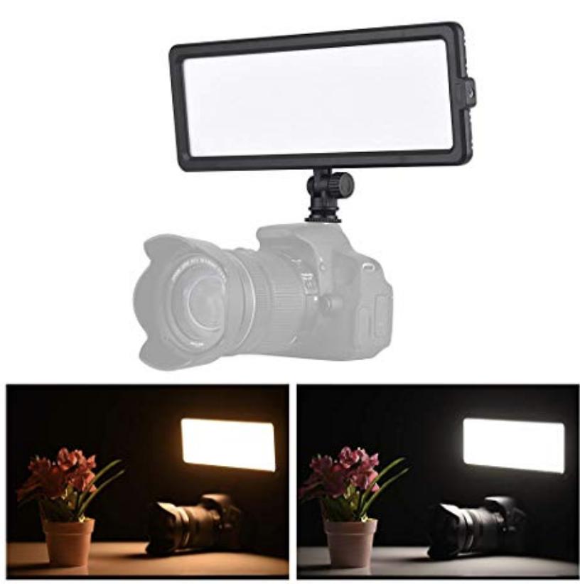 LED Video Light 280D with Ballhead Slim Panel for DSLR Mirrorless Camera Photography