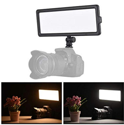 LED Video Light 280D with Ballhead Slim Panel for DSLR Mirrorless Camera Photography