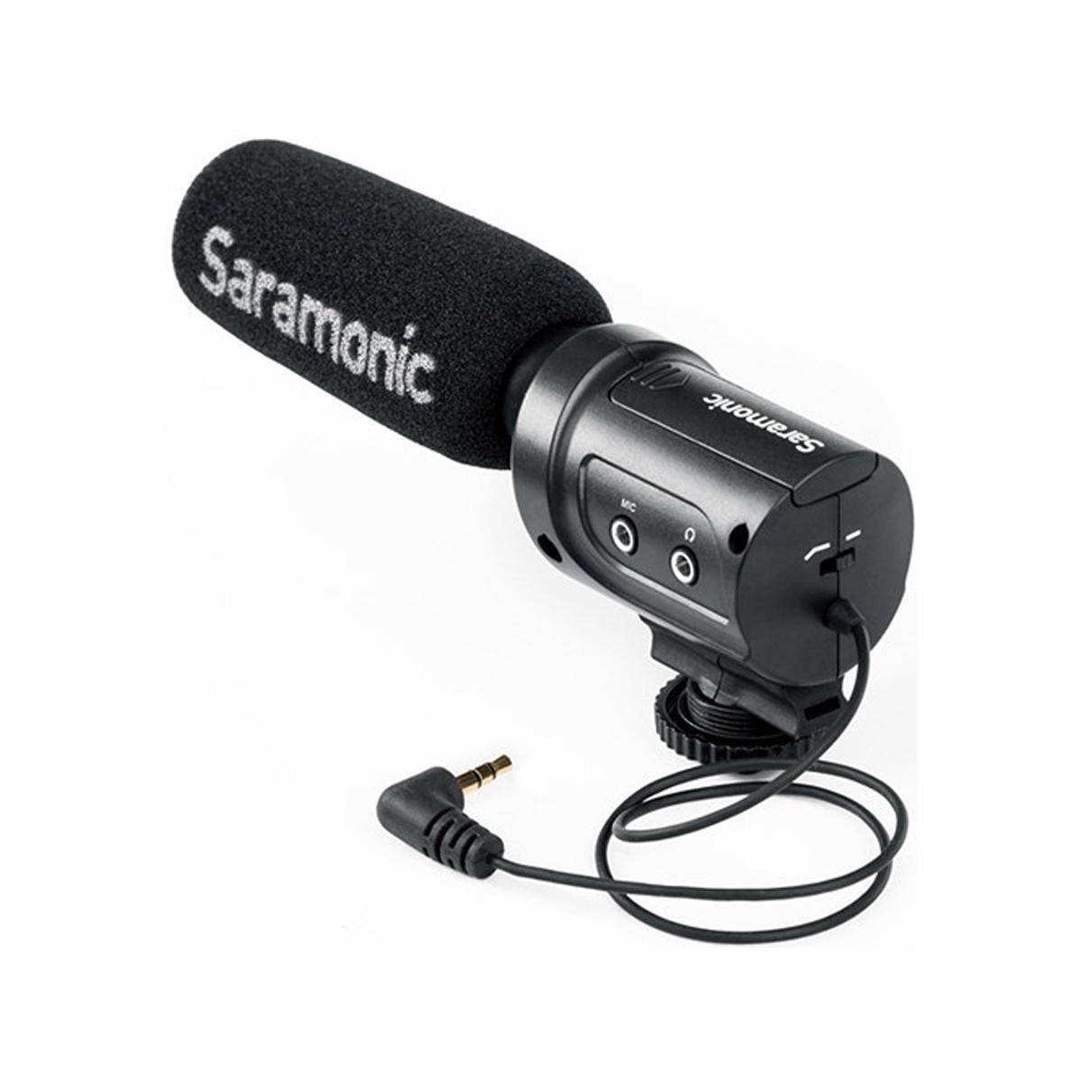 Saramonic SR-M3 Mini Directional Condenser Microphone with Integrated Shockmount