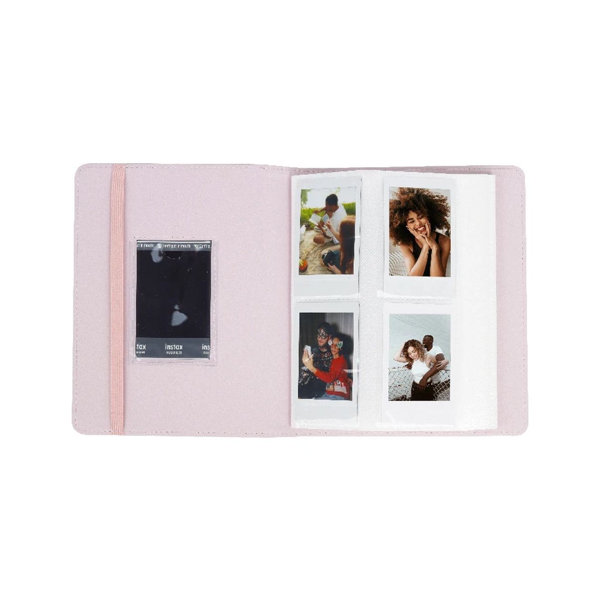 CLEARANCE Caiul 288 Sheets Mini Photo Album Hollow Iridescent Silver Pink