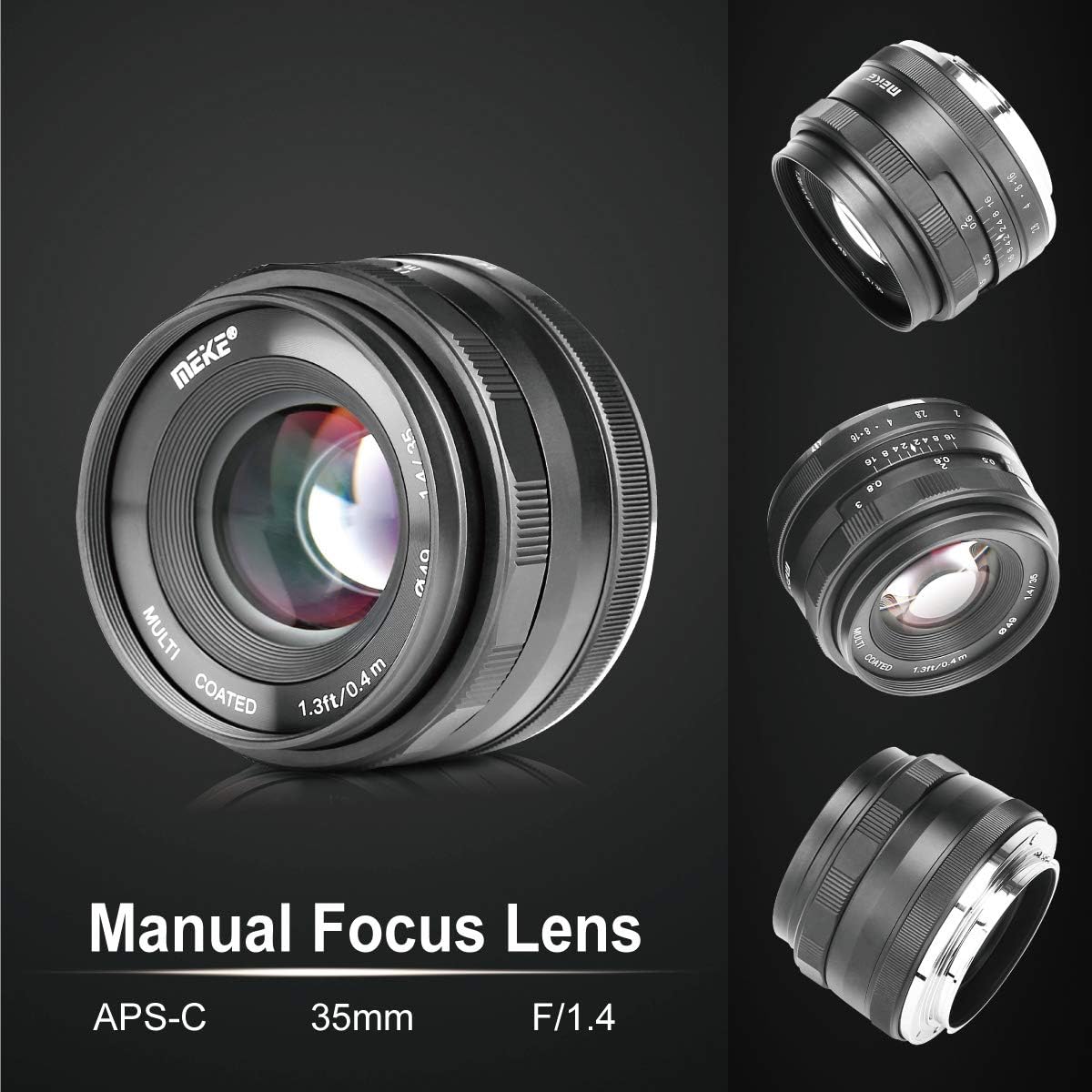 CLEARANCE MEIKE 35mm f/1.4 Lens for Canon EOS M Mount MK35mm 35 1.4