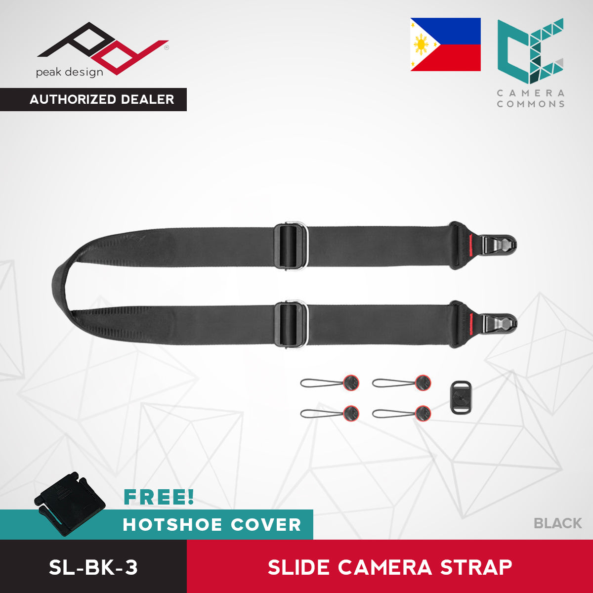 Peak Design Slide Camera Strap Ash Black Midnight Sage Coyote