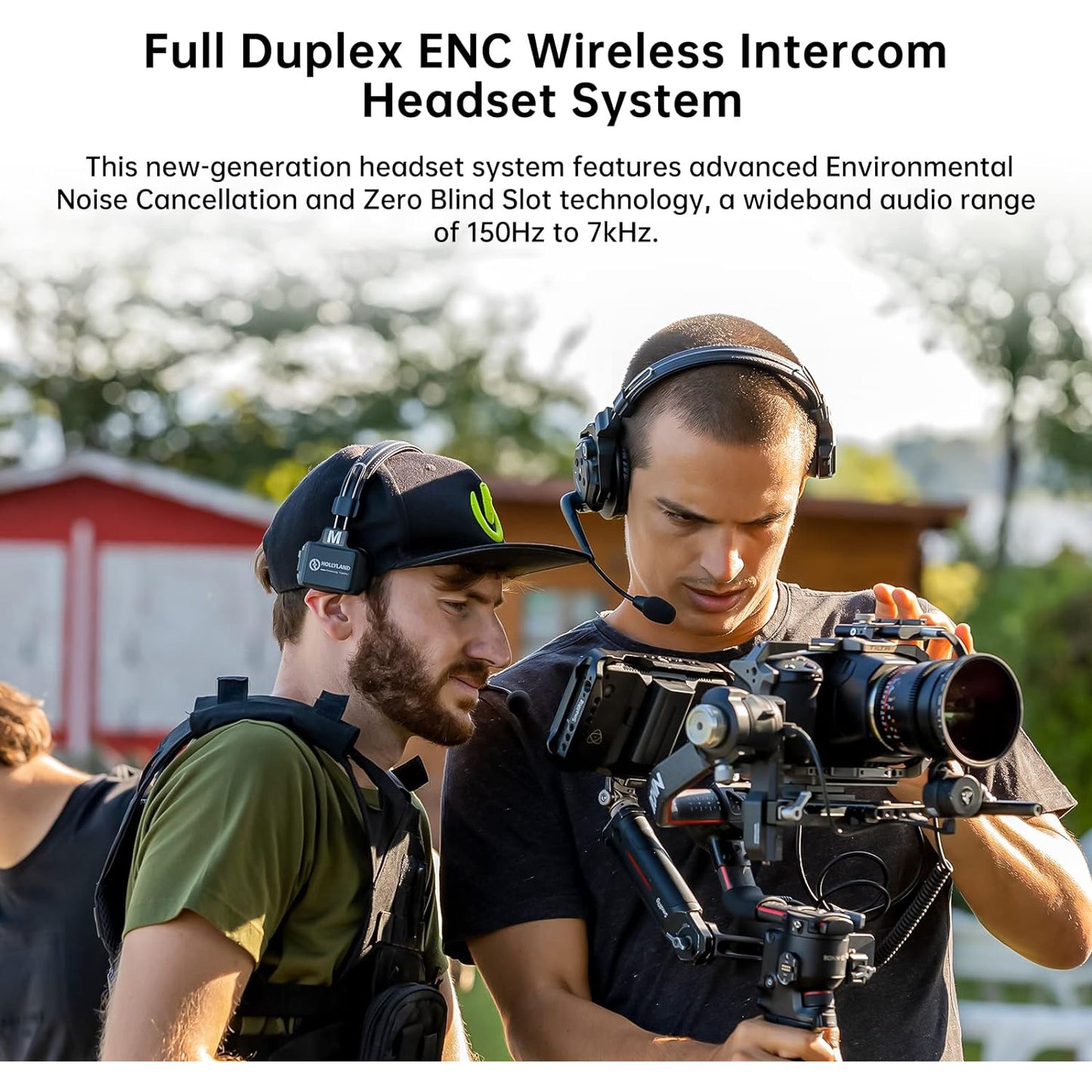 Hollyland Solidcom C1 Pro 4S 6S Full Duplex ENC Wireless Audio Intercom System with 4,6,8 Headsets