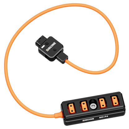 ZGCINE MD-P4 Male D-Tap to 4-Port Female D-Tap One Point Four Splitter Adapter Cable 60cm 150W