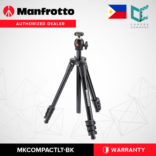 Manfrotto MKCOMPACTLT-BK Tripod Compact Light Aluminum Black