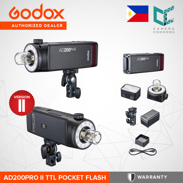 Godox AD200Pro II Version 2 TTL Pocket Flash Kit AD200 Pro Strobe AD200ProII