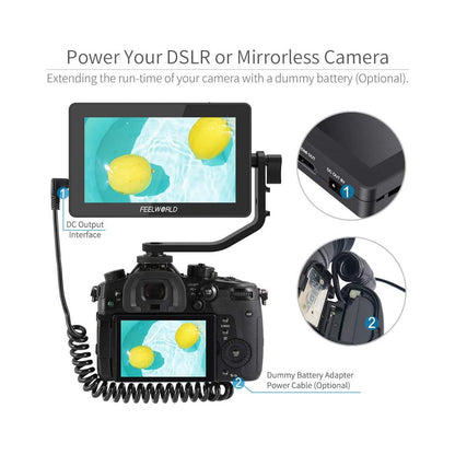 FEELWORLD F6 Plus 5.5" F6 Plus V2 6" Video Monitor 4K HDMI for Camera Studio Equipment