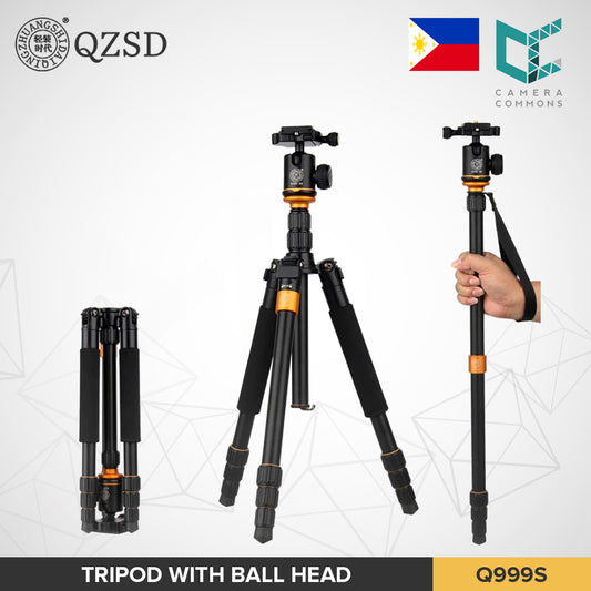 QZSD Q999S Tripod Monopod Professional Photographic Portable Aluminium Alloy for DSLR Mirrorless