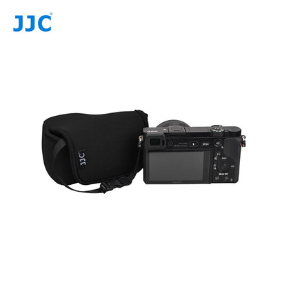 JJC OC-S1Bk Mirrorles Neoprene Camera Pouch For Compact Cameras A6500 A6000 A6300 Fujifilm Canon Olympus