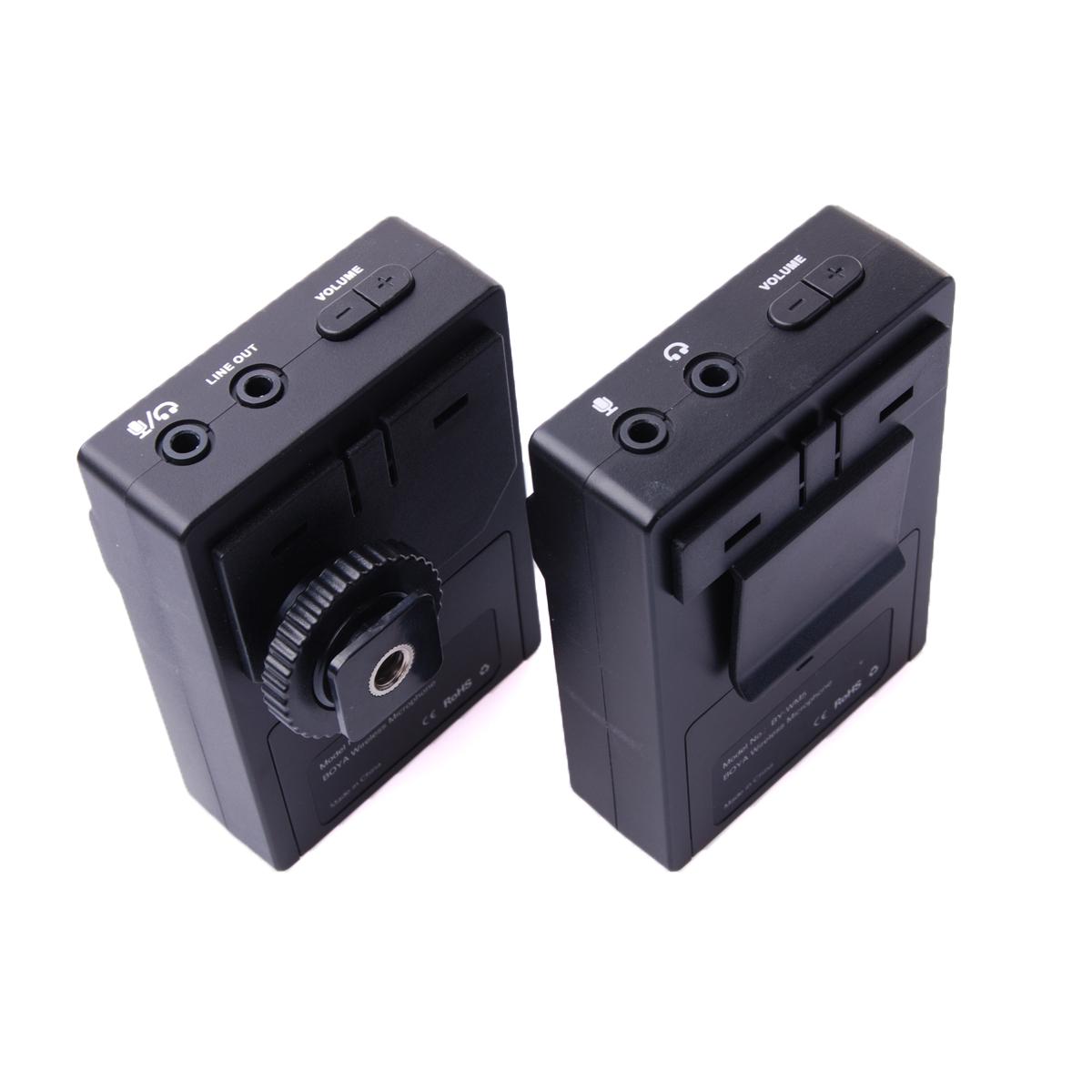 BOYA BY-WM5 2.4GHz Wireless Lavalier Microphone System for Canon Nikon Sony DSLR Camera Camcorder Audio Recorder