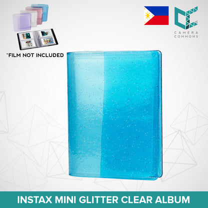 64 Pockets Slots Clear Glitter Photo Album for Fujifilm Instax Mini Films