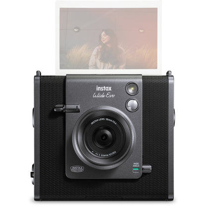 FUJIFILM Instax Wide Evo Hybrid Digital and Instant Film Camera 16MP Sensor Fixed 16mm f/2.4 Lens