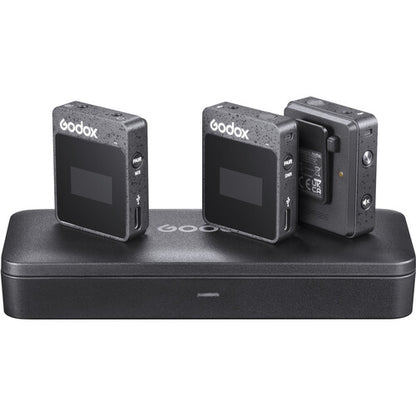 Godox MoveLink II M2 Compact 2-Person Wireless Microphone System for Cameras Smartphones with 3.5mm (2.4 GHz)