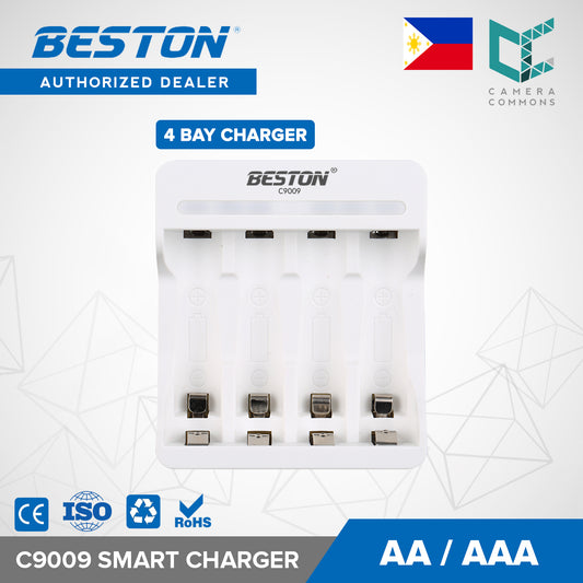 Beston C9009 4-Bay Battery Charger for AA / AAA Rechargeable Battery