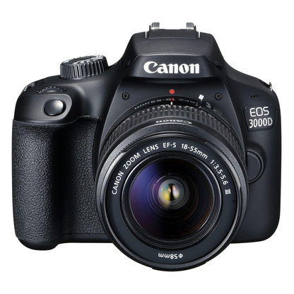 Canon EOS 3000D 18MP Digital SLR Camera (Black) with 18-55mm III Zoom Lens DSLR