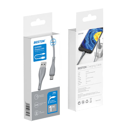 Beston CL01M01 USB-A to Micro USB Fast Data Charger Charging Cable for Mobile Phone Tablet Gadgets