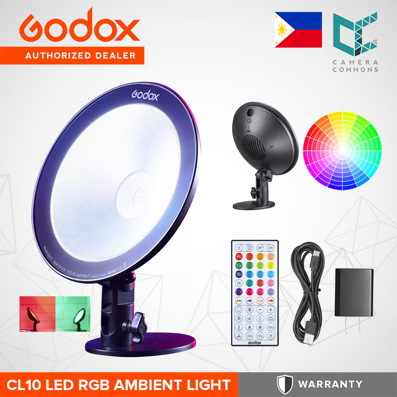 Godox CL10 RGB LED Webcasting Ambient Light with Remote Lighting Studio Equipment