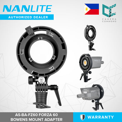 Nanlite Forza 60 Bowens Mount Adapter AS-BA-FZ60