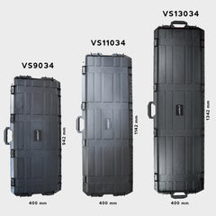 VESSEL VS11034 450" Tactical Trolley Waterproof Long Hard Case with Wheels for Digital Equipment , Weapons , Equipment , Rifles, Guns, Shotguns