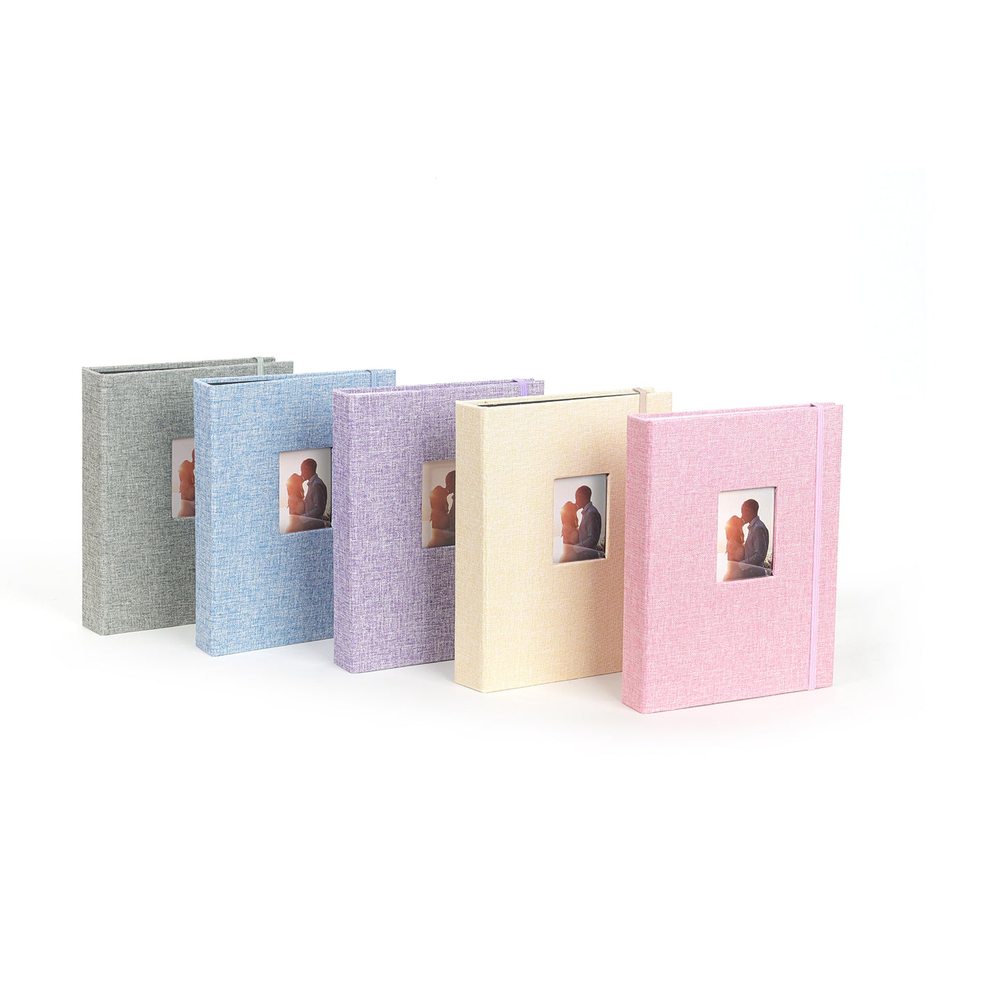 Photo Album 208 Sheets Pockets Slots Plain Cotton Linen for Fujifilm Instax Instant Mini Films