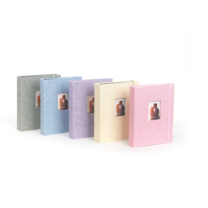 Photo Album 208 Sheets Pockets Slots Plain Cotton Linen for Fujifilm Instax Instant Mini Films