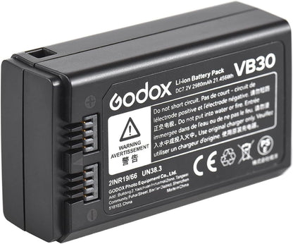 Godox VB30 Battery 7.2V 2980mAh Rechargeable Li-ion for V1 Pro Series Flash Speedlite Accessory