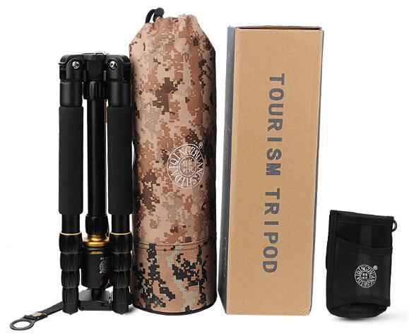 BUY 1 TAKE 1 Q666 Professional Aluminum Tripod Monopod Screw Lock Ball Head for DSLR Photo Video