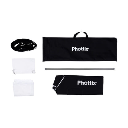 Phottix Solas Strip Softbox with Grid 35x140cm 14x55 inches PH82617