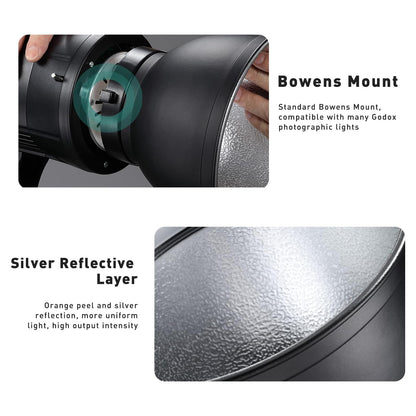 Godox Bowl Reflector 7 inches Bowens Mount Studio Equipment