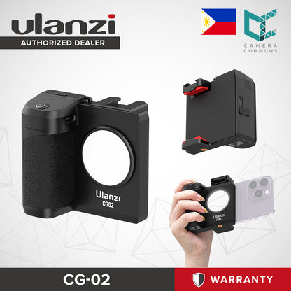 Ulanzi CG-02 Smartphone Camera Grip Holder with Fill Light and Top Cold Shoe CG02 3282