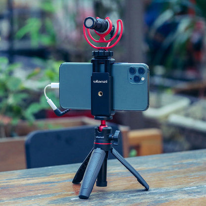 Ulanzi ST-07 Smartphone Phone Holder with Cold Shoe & 1/4 Hole Connector for Camera Vlog Setup 1764