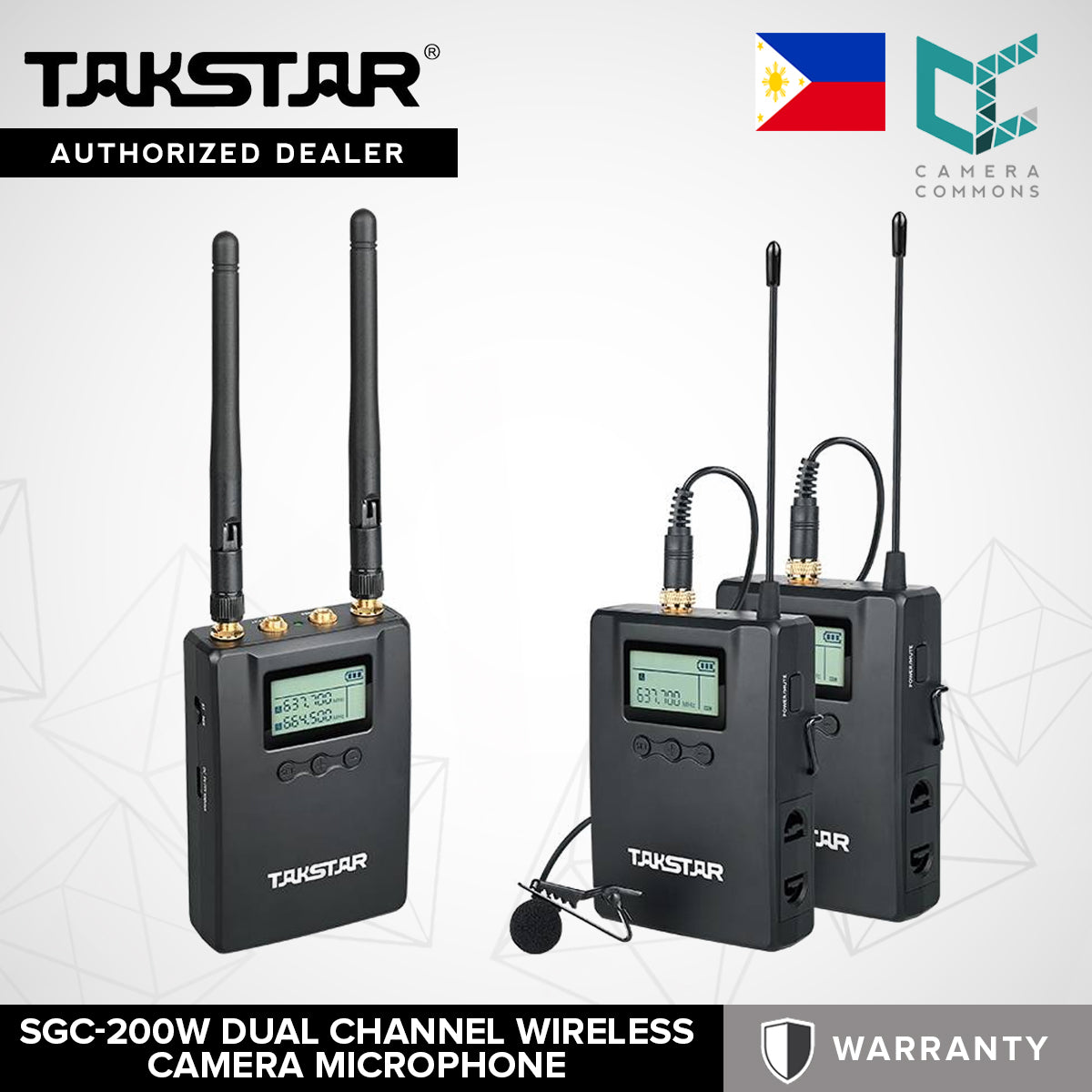 CLEARANCE Takstar MICROPHONE SGC-200W Dual Channel