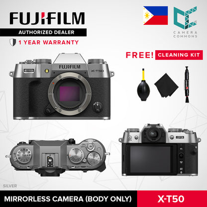 FUJIFILM X-T50 Mirrorless Camera Body 40.2MP Film Simulation Dial 7-Stop In-Body Image Stabilization