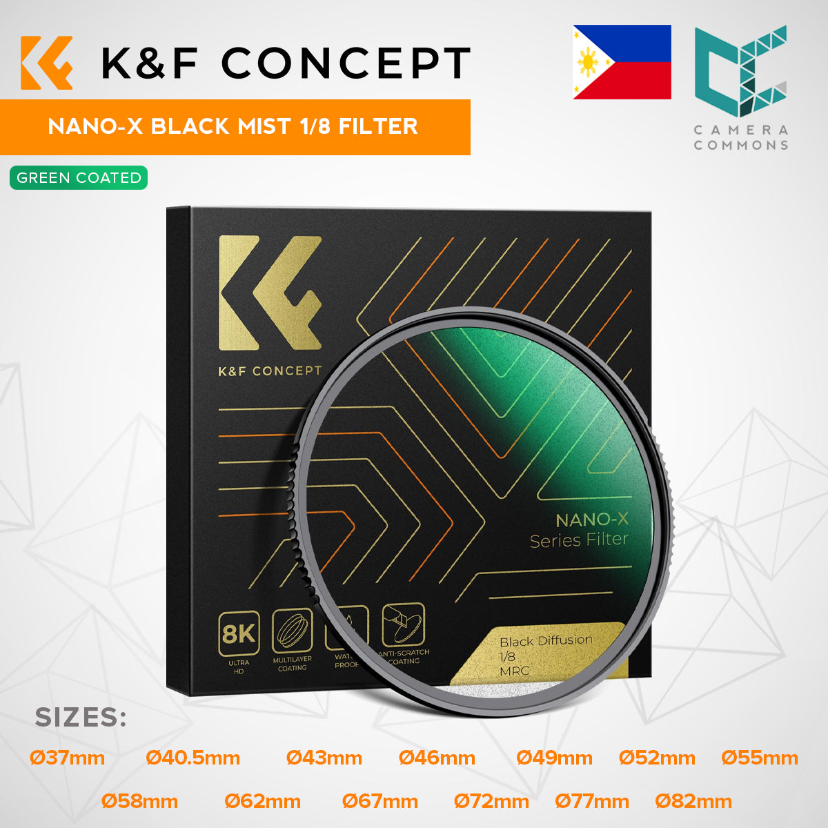 CLEARANCE KF FILTER Nano-X Black Mist Filter 1/8 Y2024 43mm