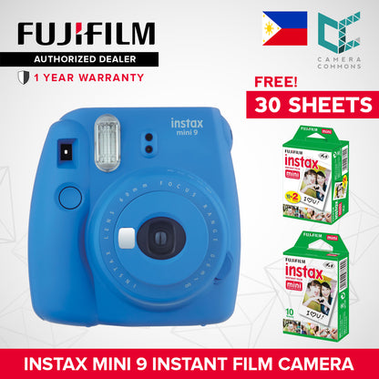 FUJIFILM Instax Mini 9 Instant Camera Package with Free 30 Film Sheets Camera Commons PH
