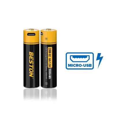 Beston AA 3500mWh 1.5V Li-ion USB Micro Battery