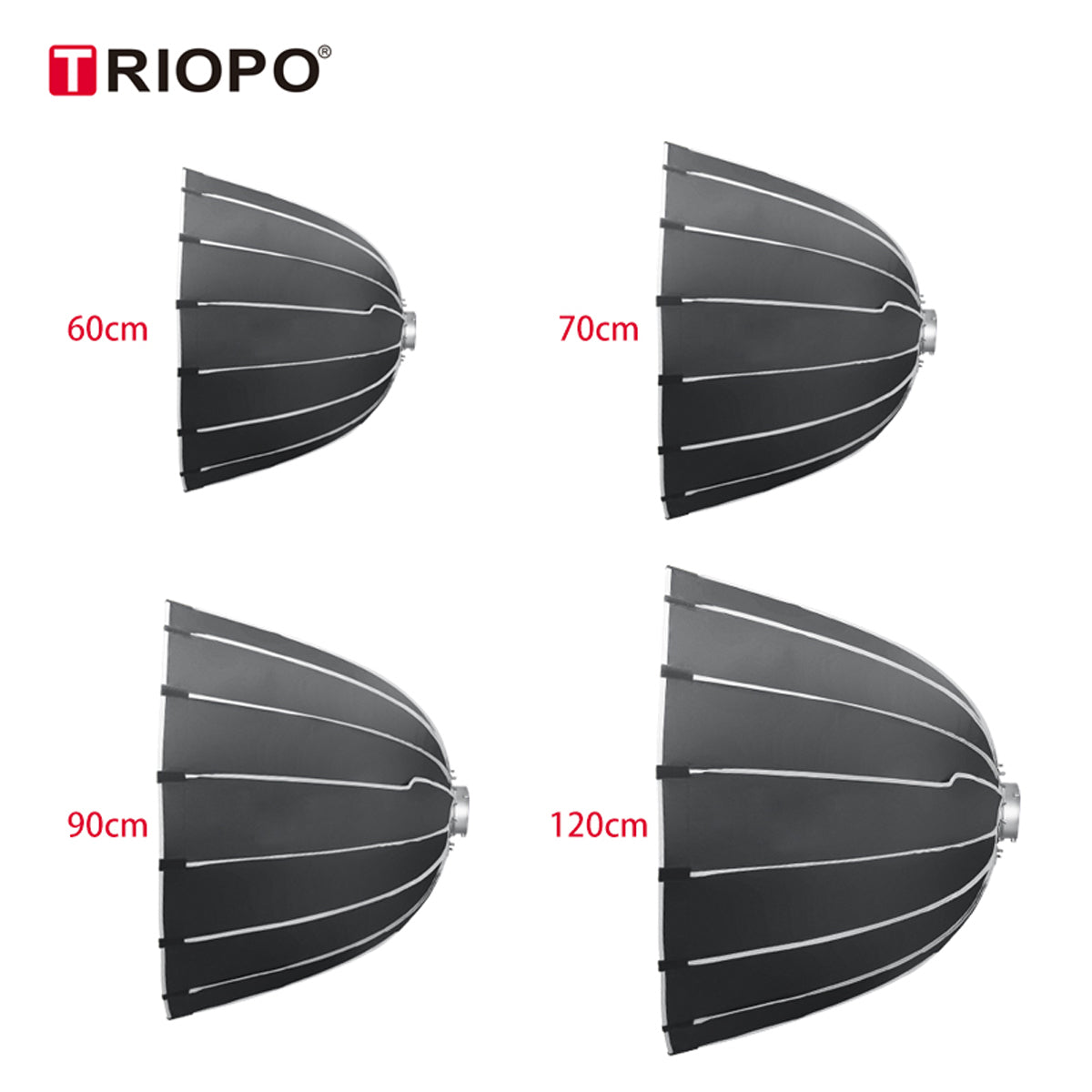 Triopo KP2-60 Hexadecagon Parabolic Softbox Bowens Mount 60cm 23.6 inches for Studio Photography