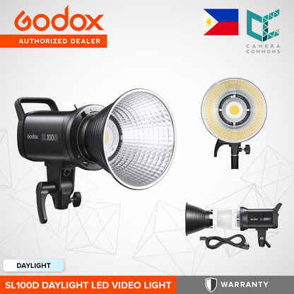 Godox SL100D Daylight LED Video Light 5600K Bowens Mount Photo Studio Lighting