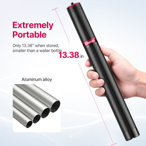 Ulanzi MT-54 Metal Light Tripod Stand with Phone Mount for Small Photography Lights 2ft to 5ft 3025