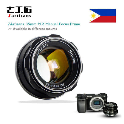 7artisans 35mm f/1.2 II Photoelectric Manual Focus Lens for Fujifilm Camera
